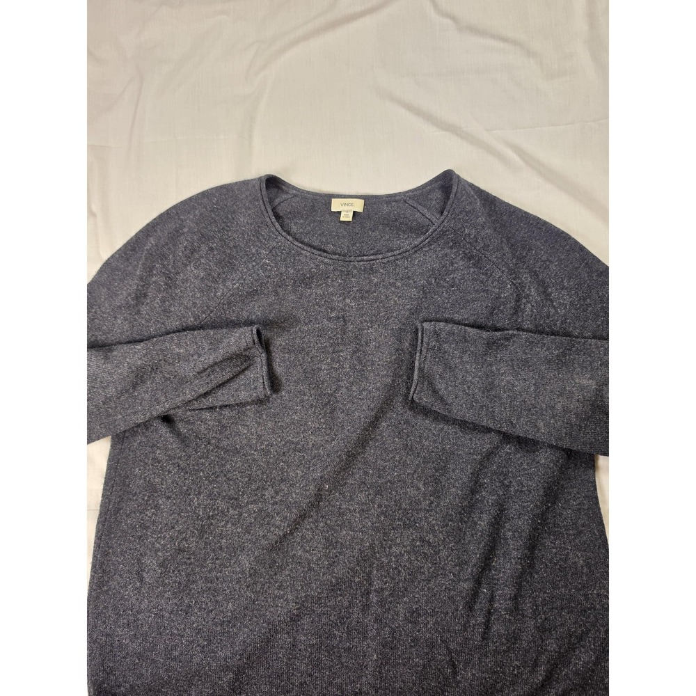 Vince Sweater Womens XS Gray Wool Cashmere Crewneck Knit Raglan Pullover